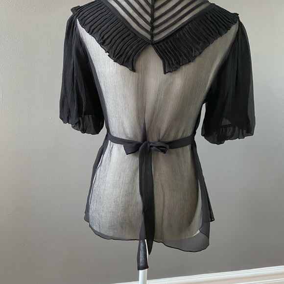 BCBG Maxazria black share blouse - Picture 4 of 6